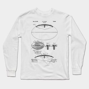 PATENT DRAWING / 1903 - Foot Ball - black Long Sleeve T-Shirt